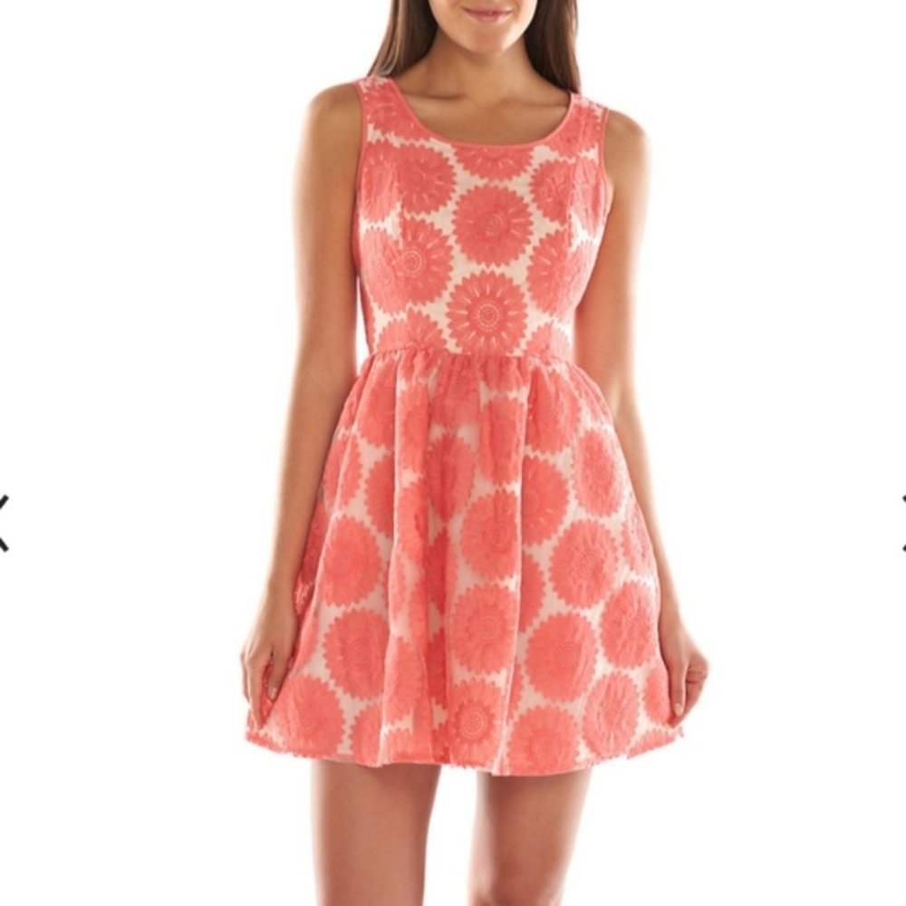 Lauren Conrad Floral Lace Dress Fit & Flare